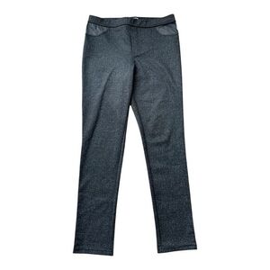 DKNY JEANS Dark Gray Stretch Pull On Pants Women M 30" Inseam Mid Rise Fitted G+